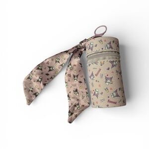 Sanrio Kuromi Pouch - Pink and Gray